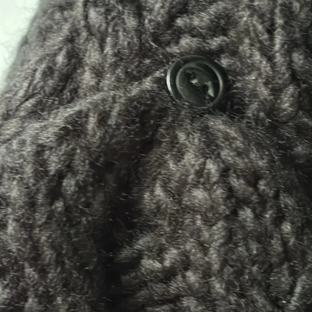 CALIA Women’s Black Cable Knit Pop Top Mittens